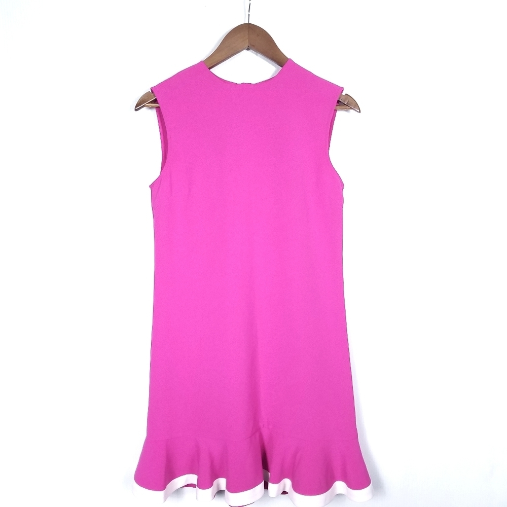 Victoria Beckham Target Fuchsia White Trim Dress - Picture 3 of 9